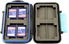 img 3 attached to 💦 JJC MC-2 Waterproof Memory Card Case for 4 CompactFlash (CF) Cards and 8 SecureDigital (SD) Cards