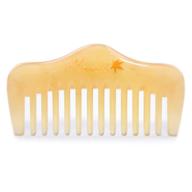 breeze-like hair and beard comb - mini sheep horn detangling comb - anti-static wide tooth pocket comb for men and women logo