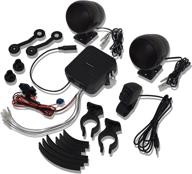 🔊 waterproof sound system with speakers, black - big bike parts (13-250bk) logo