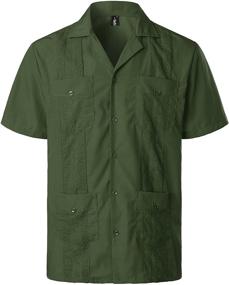 img 4 attached to Пуговица на рукаве VATPAVE Guayabera X Large