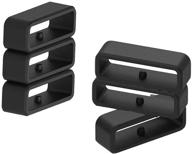 🔒 secure your garmin approach s10/s20/s60/s5/s6 with 6 pcs band keeper - black logo