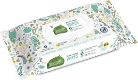 img 4 attached to Seventh Generation Unscented and Sensitive Baby Wipes, 64 count