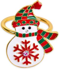 img 2 attached to 🎄 Christmas Wedding Snowman Napkin for Dating and Special Occasions