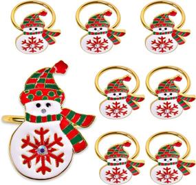 img 4 attached to 🎄 Christmas Wedding Snowman Napkin for Dating and Special Occasions