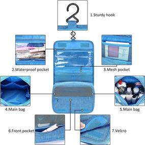 img 2 attached to Waterproof Hanging Bath Travel Organizers by SELLYFELLY - Multifunctional Bathroom Accessories