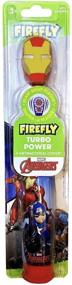 img 3 attached to 🦷 Turbo Powered Firefly Avenger Heroes Toothbrush Set for Boys - Pack of 2