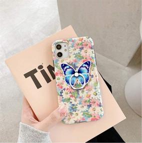 img 3 attached to 🦋 Universal Finger Ring Kickstand - Cute Butterfly and Bee Cell Phone Ring Holder Stand with 360 Degree Rotation, Compatible with iPhone, Samsung, LG, Sony, HTC and More