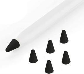 img 3 attached to 💯 ZALU Silicone Nibs Cover: Ultimate Protection for Apple Pencil Tips (2nd Gen) - Black, 5 pcs