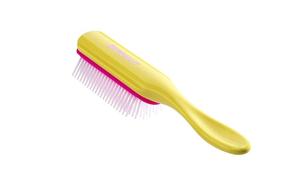 img 2 attached to Denman D3 Honolulu Yellow Curly Hair Brush: 7 Row Styling Brush for Effortless Blow-Drying