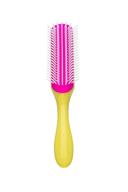 denman d3 honolulu yellow curly hair brush: 7 row styling brush for effortless blow-drying logo