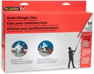 📍 no ladder 50 count gutter and shingle clips: clear and convenient hanging solution логотип