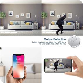 img 2 attached to 📷 WiFi 4K Smoke Detector Hidden Camera with Night Vision and Motion Detection - HD 1080P Surveillance Baby Pet Mini Camera for Home Security, Outdoor, and Nanny Cams. USB Charging, Cell Phone App Included.