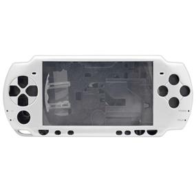 img 4 attached to Full Housing Shell Faceplate Case Replacement Parts for Sony PSP 2000 Console - Silver Color