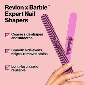 img 2 attached to Revlon x Barbie Professional Nail Shapers: 💅 Efficiently Shape & Smooth Normal to Hard Nails