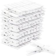 👕 juvale 4-inch white clothespins, 100 pack - ideal for hanging logo