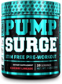 img 4 attached to 🍒 Caffeine Free Pump & Nootropic Pre Workout Supplement - Enhanced Non Stimulant Preworkout Powder & Nitric Oxide Booster - 20 Servings, Cherry Limeade