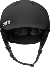 img 2 attached to Stay Cool and Safe with BERN Summer Watts EPS Helmet - Matte Black (Size: Large)