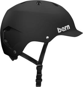 img 3 attached to Stay Cool and Safe with BERN Summer Watts EPS Helmet - Matte Black (Size: Large)