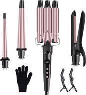 1-inch 4-in-1 curling iron set with wand logo