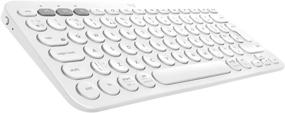 img 4 attached to Logitech K380 Wireless Bluetooth Keyboard for Mac - Off White: Multi-Device Convenience and Versatility