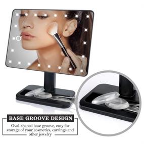 img 2 attached to Makeup Mirror Lights Bluetooth Magnifying