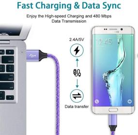 img 1 attached to Быстрое зарядное устройство Micro USB с кабелем для LG Stylo 3 Plus/Stylo 2 V/K50 S/K40 S/K30/K20 V/K10/K9/K8/K7/K4/V10/Q6/G4/G3/Q60/W30/W10, LG Stylus 3/Stylus 2 Plus, LG G Vista 2