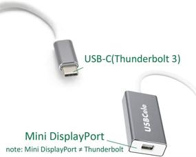 img 3 attached to 💻 High Quality USB-C Thunderbolt 3 to Mini DisplayPort Adapter: USBCele USB Type C to Mini Display Port 4K Cable – MacBook Pro, iMac, LED Cinema Display Compatible