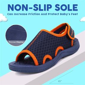 img 3 attached to 👣 Ultimate Kids Sandals: Quick-Dry Open Toe Water Shoes for Beach, Pool & Swim (Toddler/Little Kid)