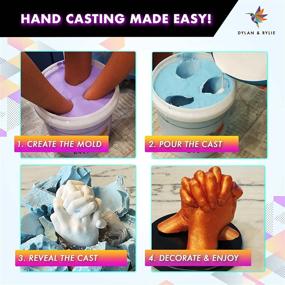 img 1 attached to 🖐️ Create Lasting Memories with our Hand Casting Kit Couples - DIY Plaster Hand Mold Casting Kit, Perfect Wedding, Birthday, or Couple's Gift for Her and Mom!
