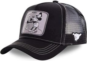 img 4 attached to BSUDILOK Cartoon Baseball Cap: Stylish Unisex Hip Hop Dad Mesh Hat for Outdoor Sports