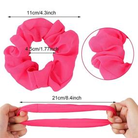 img 2 attached to Scrunchy Elastic Chiffon Bobbles Ponytail