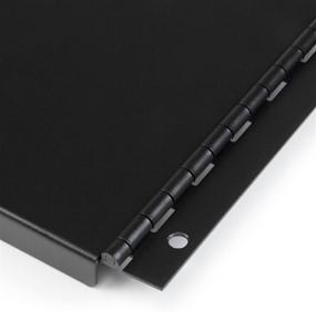 img 2 attached to StarTech.com 4U Hinged Rack Panel - Solid Blank Filler Panel for 19-inch Server Racks - Tool-less Panel (RKPNLHS4U), Black