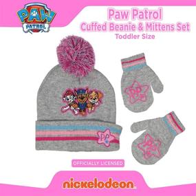 img 2 attached to Stay Warm with Nickelodeon Toddler Patrol Mittens - Cold Weather Girls' Accessories