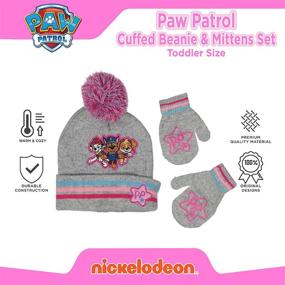 img 1 attached to Stay Warm with Nickelodeon Toddler Patrol Mittens - Cold Weather Girls' Accessories