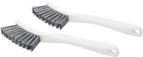 img 2 attached to Amazon Basics Drain Brush for Efficient Cleaning, Blue and White