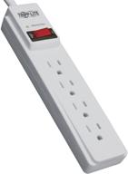 💡 tripp lite tlp404 4 outlet surge protector power strip review: 4ft cord & $1,000 insurance coverage logo