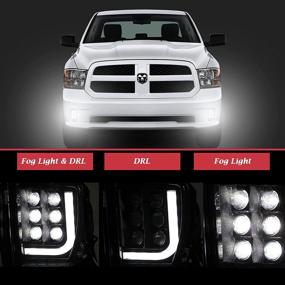 img 3 attached to 🔦 Tecoom LED Fog Light Assemblies for 2013-2017 Dodge Ram 1500 - Pair (Left & Right) - Upgraded with LED Bulbs - 2psc