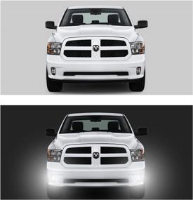 img 1 attached to 🔦 Tecoom LED Fog Light Assemblies for 2013-2017 Dodge Ram 1500 - Pair (Left & Right) - Upgraded with LED Bulbs - 2psc