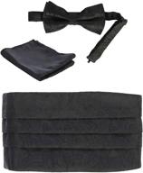 👔 gioberti formal pocket square cummerbund - the perfect men's accessory for ties, cummerbunds & pocket squares logo