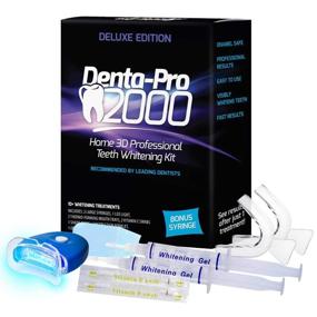 img 1 attached to 🦷 Professional Teeth Whitening Kit - 3D At Home Teeth Whitening - Denta-Pro2000, a Safe & Affordable Solution for Whiter Teeth in One Use!