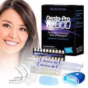 img 2 attached to 🦷 Professional Teeth Whitening Kit - 3D At Home Teeth Whitening - Denta-Pro2000, a Safe & Affordable Solution for Whiter Teeth in One Use!