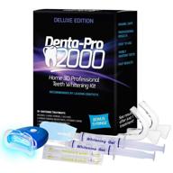 🦷 professional teeth whitening kit - 3d at home teeth whitening - denta-pro2000, a safe & affordable solution for whiter teeth in one use! logo