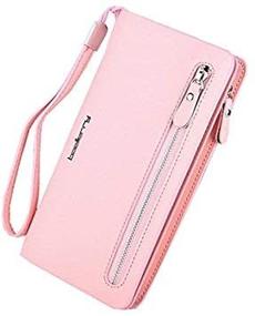 img 2 attached to 📱 Stylish Women's Cellphone Leather Holders Wristlet: Convenient Handbags & Wallets