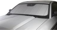 🌞 covercraft uvs100 пользовательский солнцезащитный козырек для моделей ford f-250/f-350 - uv11015sv, серебристый логотип
