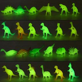 img 3 attached to Yeonha Toys Dinosaur Realistic Noctilucent