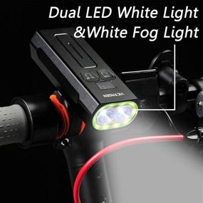 img 2 attached to VICTAGEN Bike Light Front Back: 2022 Upgraded LED Bike Headlight with 10 Modes - Super Bright, Rechargeable, Powerbank, Safety Bicycle Lights for Night Riding Road MTB