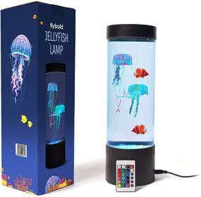 img 4 attached to 🎐 LED Jellyfish Lamp with 20 Color Changing Light, 2 Clownfish 2 Jellyfish, Remote Control for Live Jellyfish Aquarium, Jellyfish Lava Lamp Night Light, Mood Desk Decor for Adults and Kids Bedroom