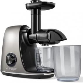 img 4 attached to 🥤 CIRAGO Slow Masticating Juicer Machines with Two-Speed Adjustment - Easy to Clean, Quiet Motor - Cold Press Juicer for Vegetables and Fruits - BPA-Free (Grey)