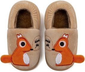 img 4 attached to 🦕 Mishansha Dinosaur Cartoon Bedroom Slippers for Boys