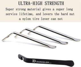 img 1 attached to 🚲 Dankeler Smooth Iron Bike Tire Lever: Efficient Stainless Steel Bicycle Tire Spoon for Easy Inner Tube Repair and Tire Changing